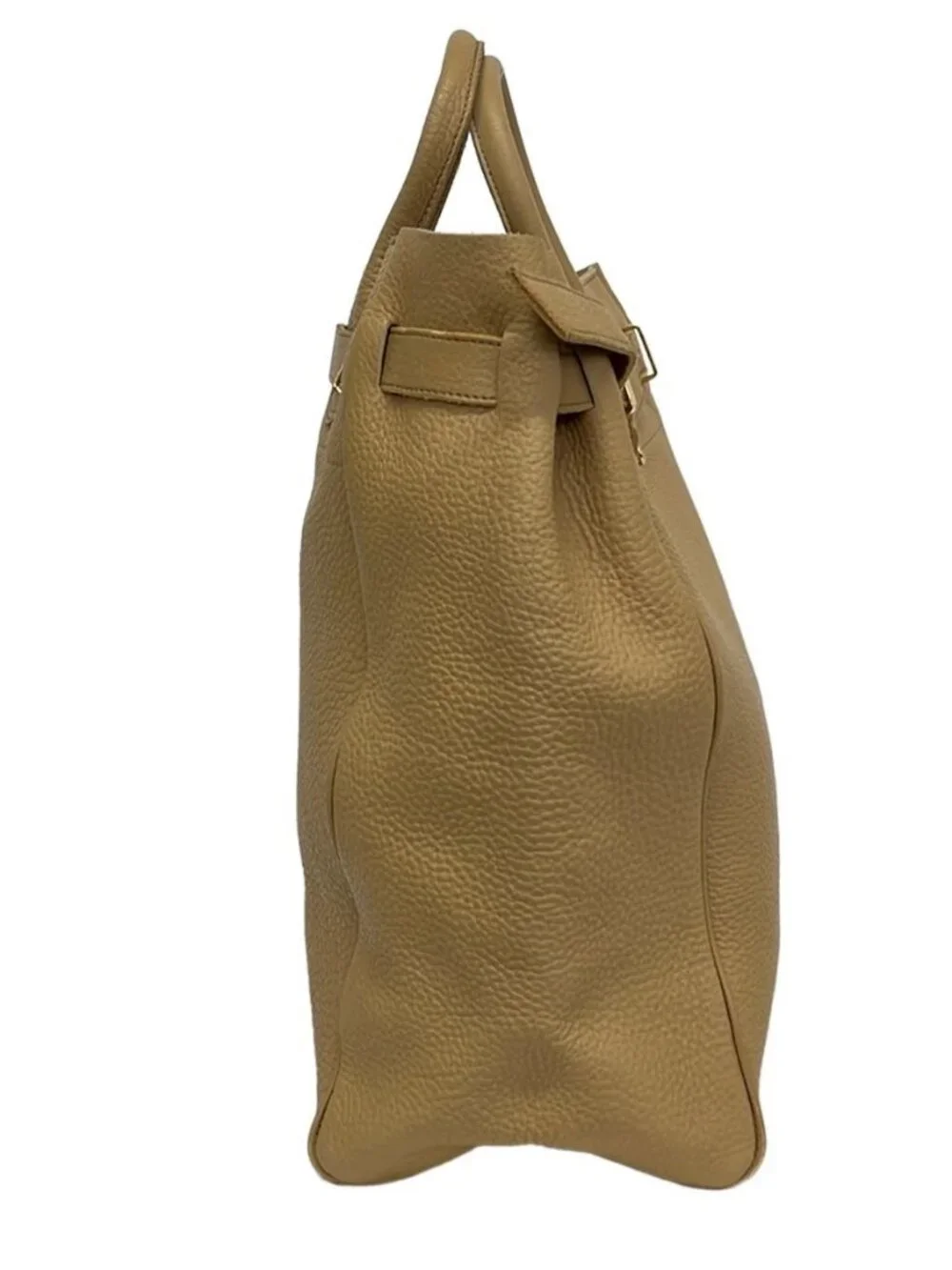 YOUNG&OLSEN Light Brown Leather Tote Bag